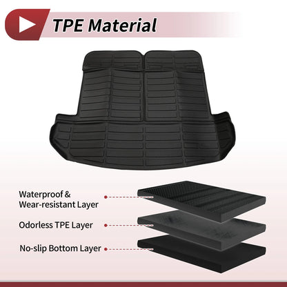 Trunk Mat for Kia Sorento 2021-2025 TPE Cargo Liner Black