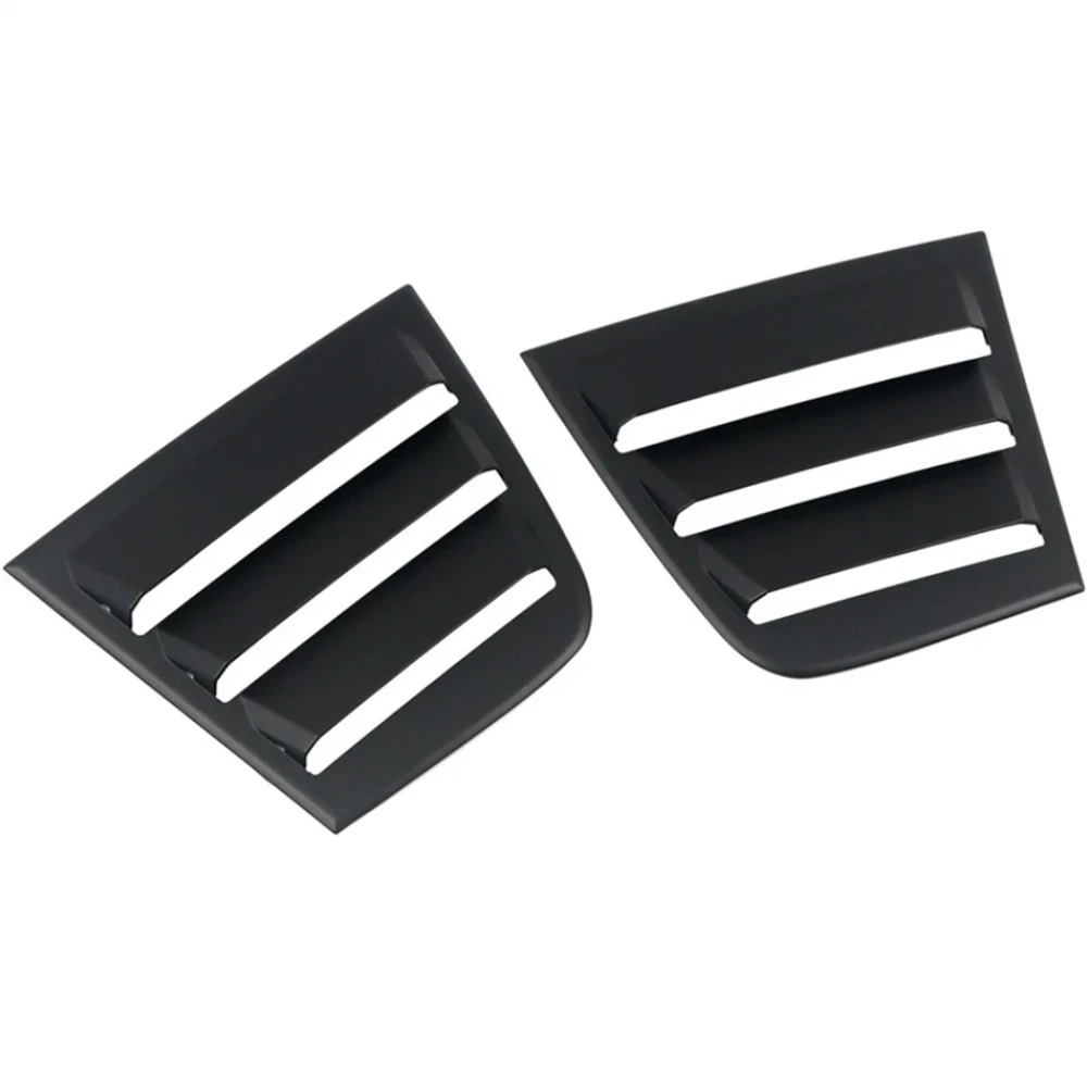 Rear Side Window Vent Louvers for Dodge Charger (2011-2021) Glossy Black