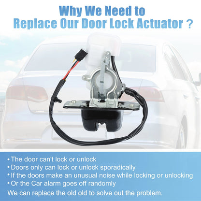 Liftgate Trunk Lid Lock Actuator with Cable for Ford Escape (2013-2019)