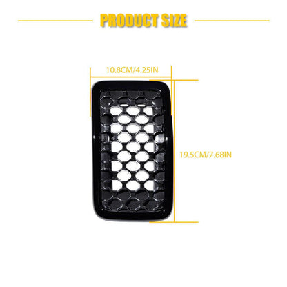 Gloss Black Mesh Honeycomb Front Grille Insert for Jeep Cherokee (2019-2023)