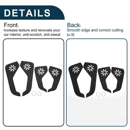 Car Door Anti Kick Pad Sticker Protector for Ford Explorer (2020) - Black Set