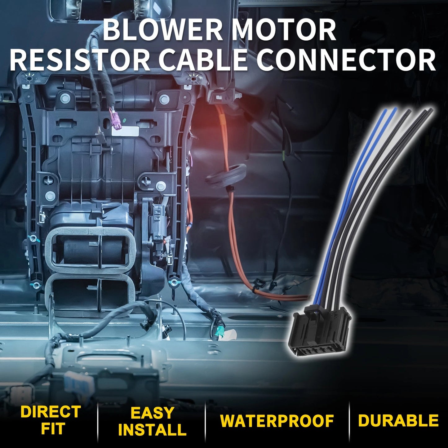 Blower Motor Resistor Cable Connector for Peugeot 206 (2000-2010)