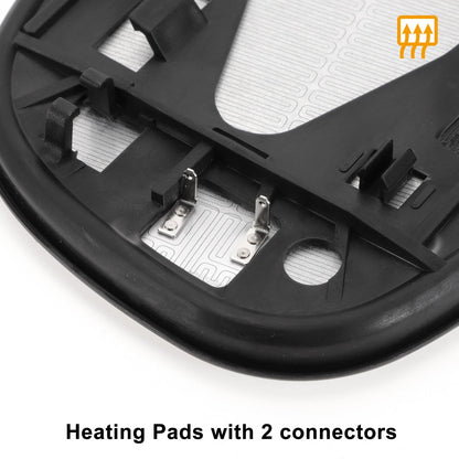Right Side Heated White Mirror Glass for Toyota RAV4 (1994-2000)