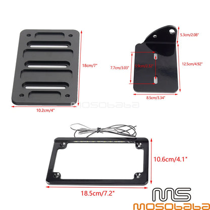 LED Rear Turn Tail Light License Plate Bracket Frame for Sportster S (2021-2023)