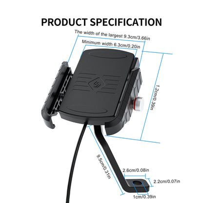 15W Wireless Charging Pad for Motorcycle Scooter (2020-2023)