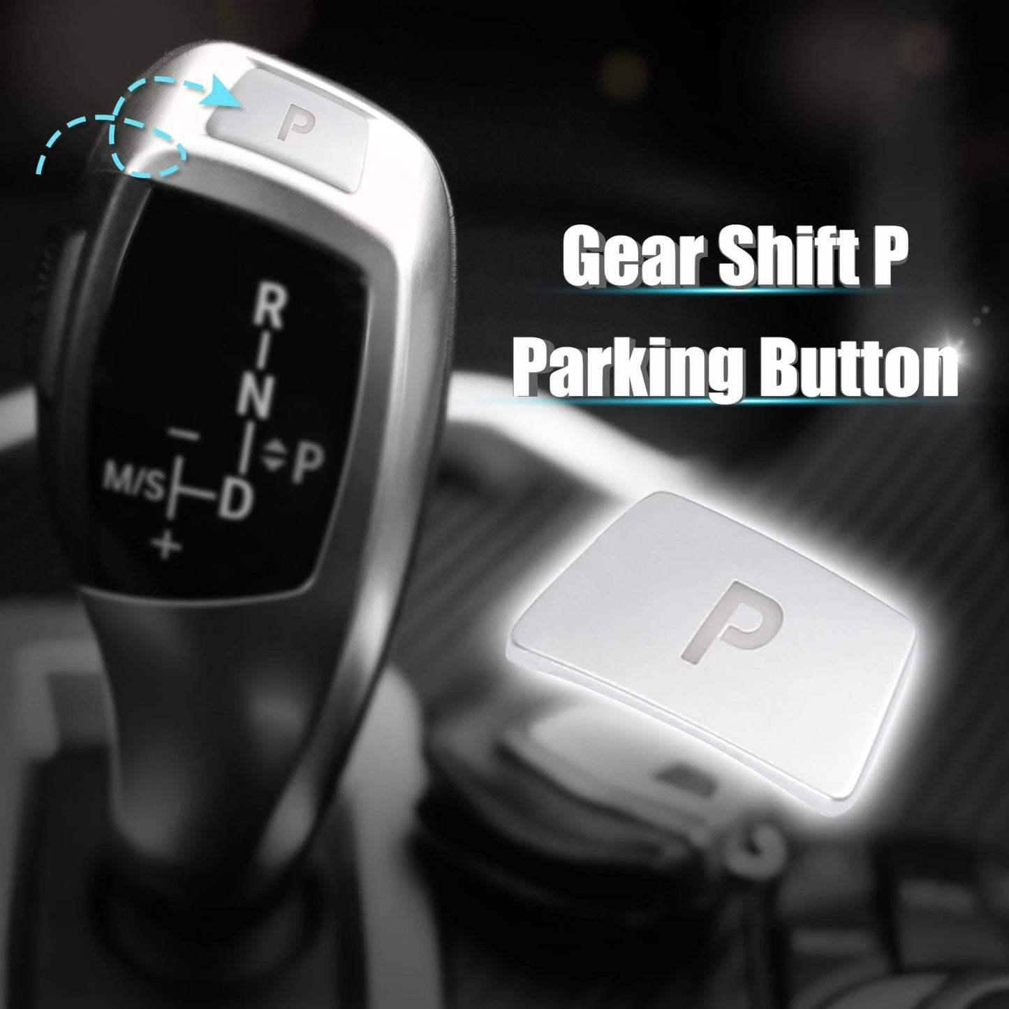 P Button Gear Shift Knob Cover for BMW 2 3 4 5 6 Series X3 X4 X5 X6