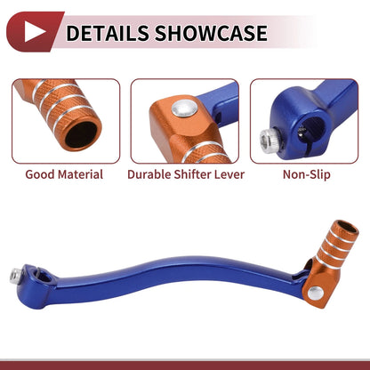 Foldable Gear Shifter Lever Blue Orange for Kayo T6