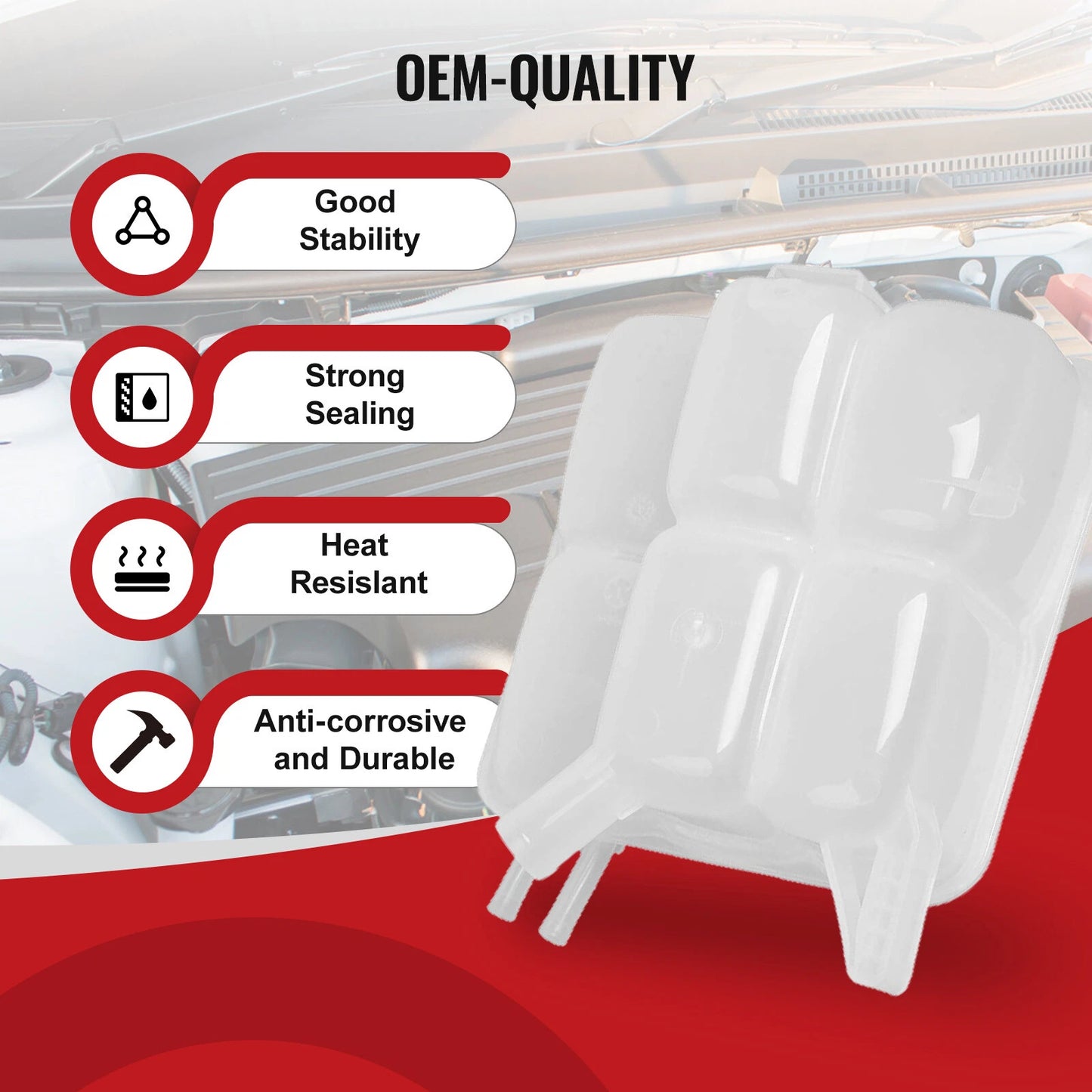 Radiator Coolant Overflow Expansion Tank for Ford Focus C-Max (2003-2007)