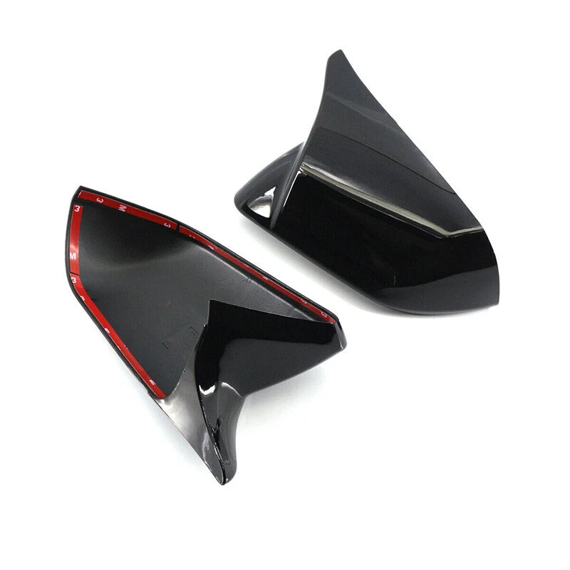 Gloss Black Rearview Side Mirror Cover for Ford Mustang (2015-2021)