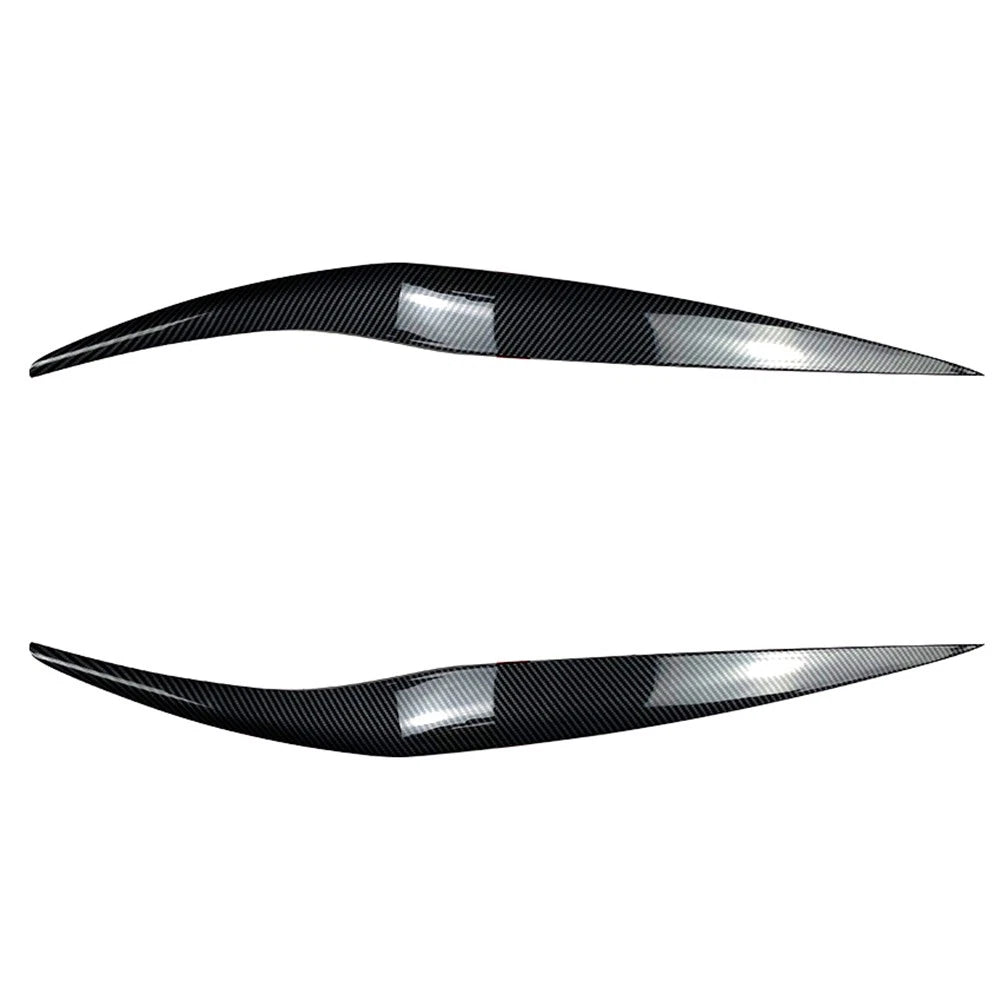 Carbon Fiber Front Headlight Eyebrow Cover Trim for Ford Fiesta (2013-2017)