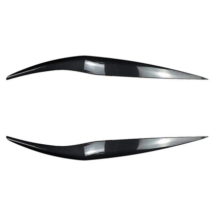 Carbon Fiber Front Headlight Eyebrow Cover Trim for Ford Fiesta (2013-2017)