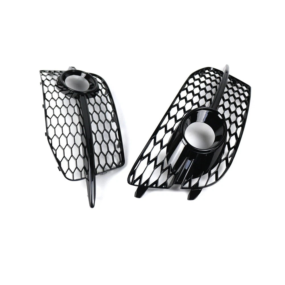 Honeycomb Front Grille Fog Light Covers for Audi Q3 (2012-2014)