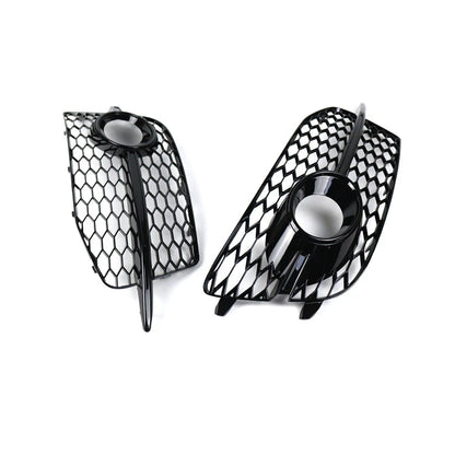 Honeycomb Front Grille Fog Light Covers for Audi Q3 (2012-2014)