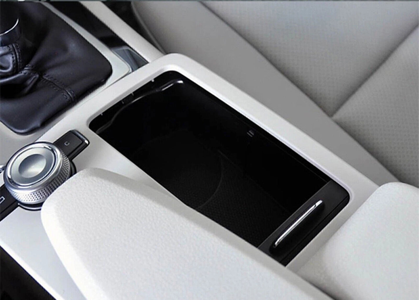1x Gray Center Cup Holder Trim for Mercedes Benz W204 C/E Class (2007-2014)