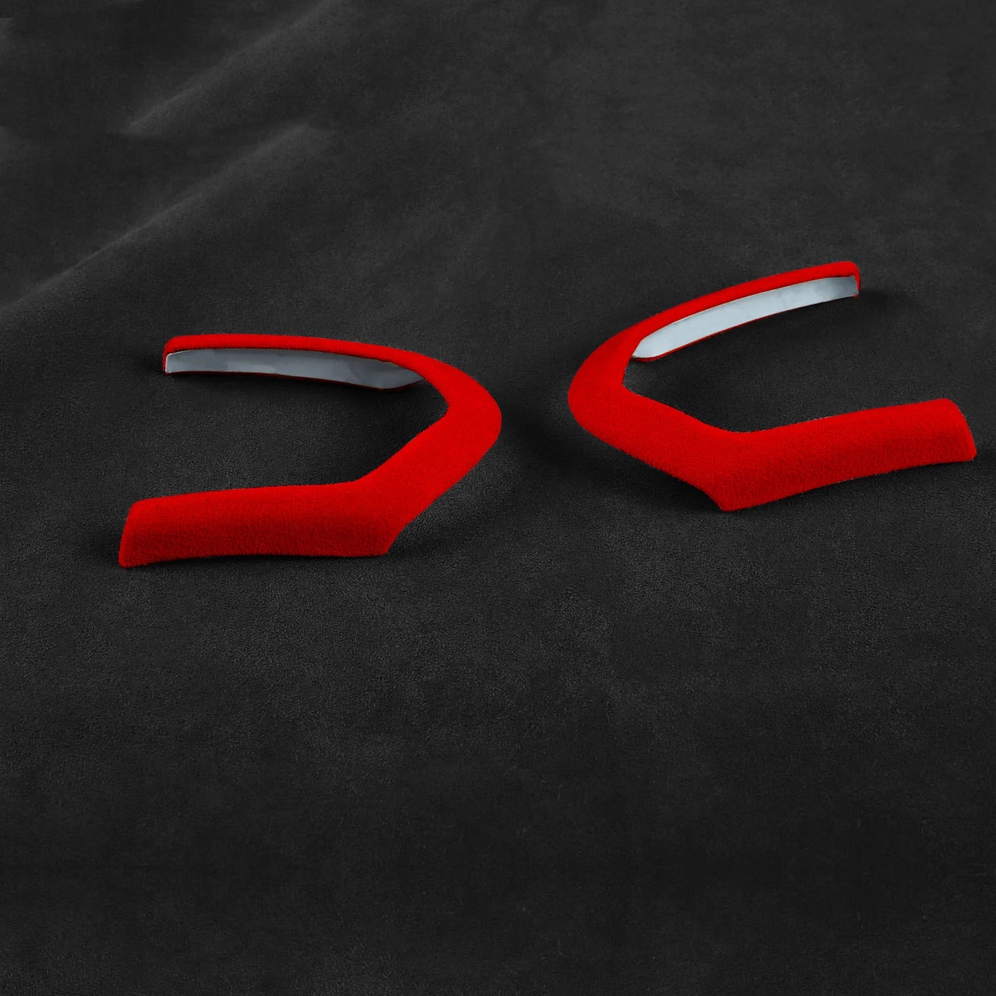 2 x Red Leather Steering Wheel Cover Stickers for BMW F20 F22 F30 F32 F10 (2011-2020)