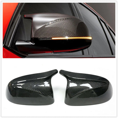 Carbon Fiber Rear Mirror Covers for BMW X3 G01 X4 G02 X5 G05 (2018-2024)