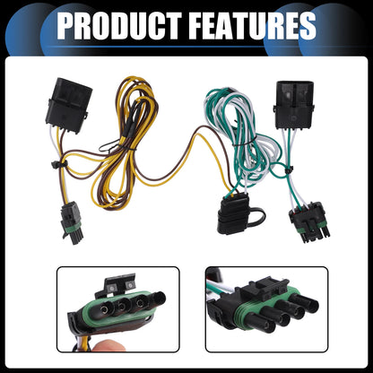 4-Pin Trailer Wiring Harness for Jeep Wrangler (1991-1997)