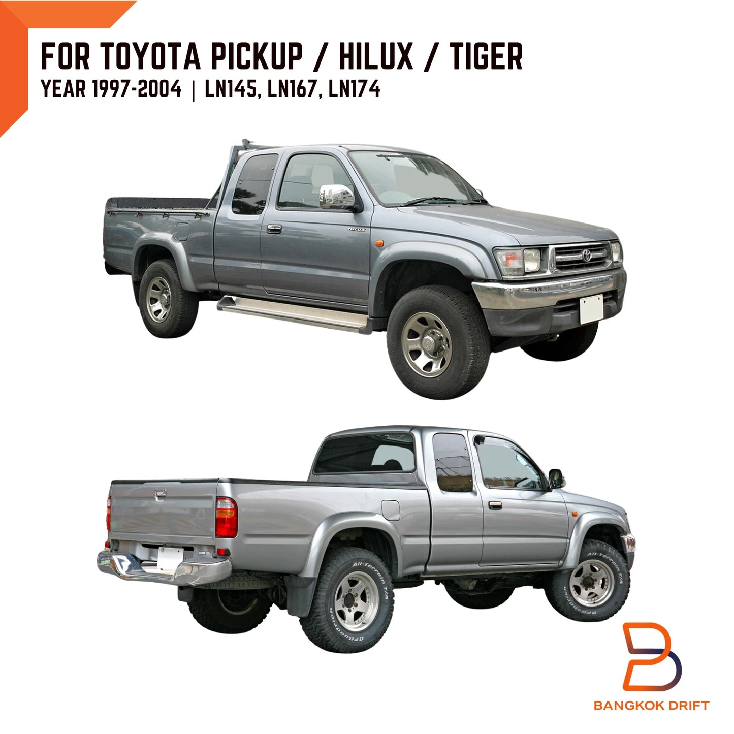 LED Smoke Tail Light for Toyota Hilux Ute LN147 LN167 LN174 (1998-2004)