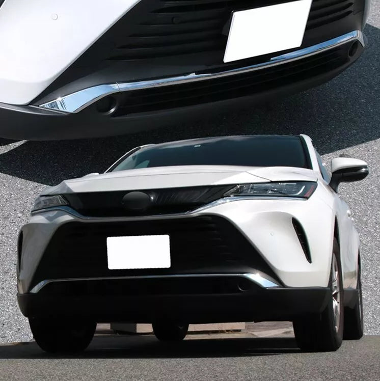 Front Bottom Bumper Chrome Molding Trim for Toyota Harrier Venza (2020-2023)