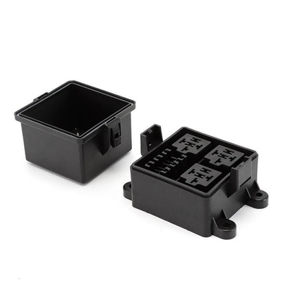 12V 3-Way Fuse Relay Box w/ 5-Pin 40A Relays & Fuses for Car Truck