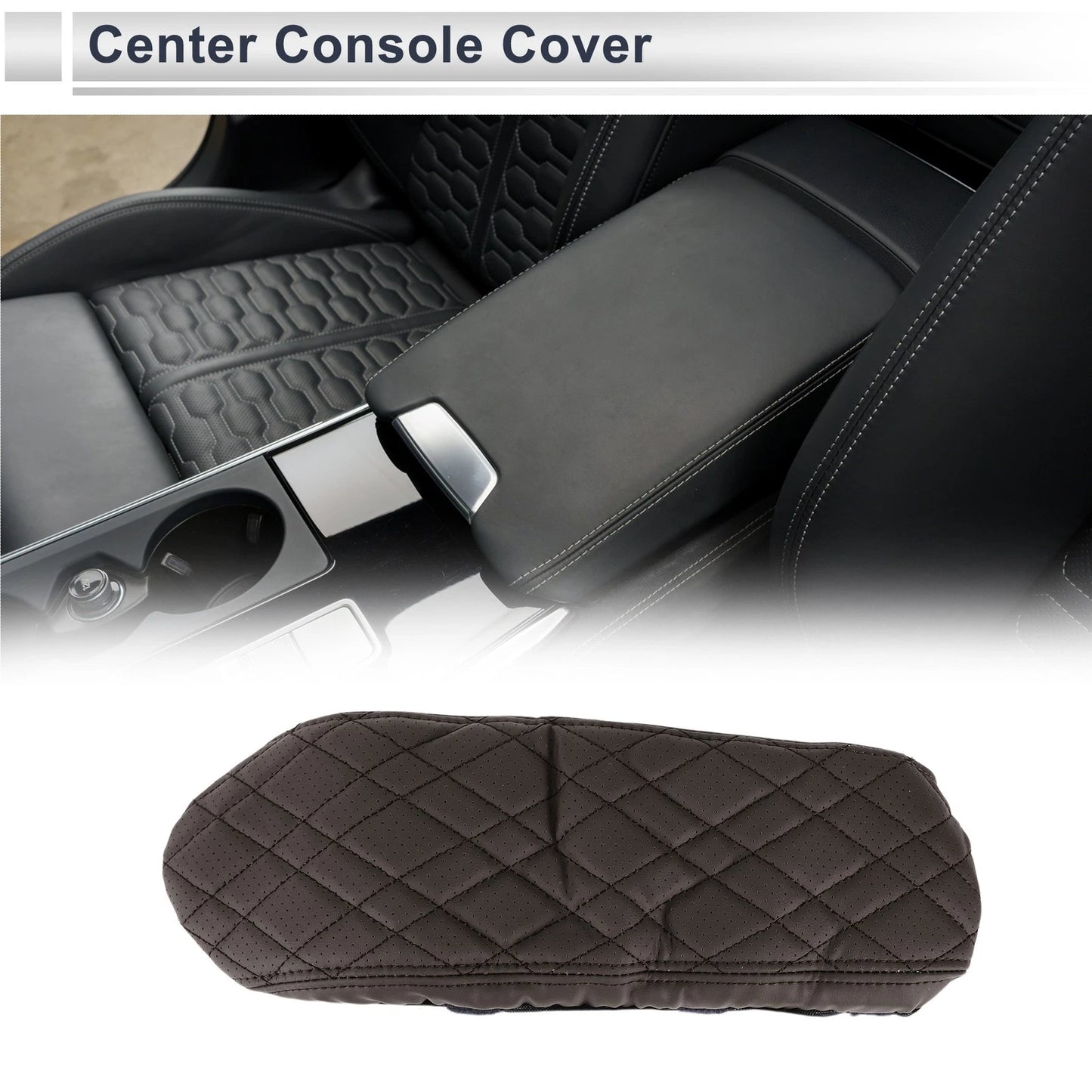 Car Center Console Cover for BMW X1 Deep Brown (2023-2024) 1 x Pc