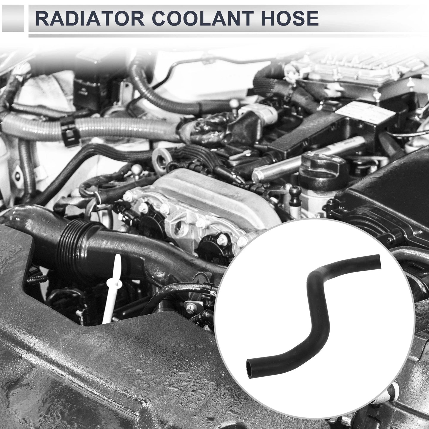 Radiator Coolant Hose for Honda Accord 2.4L (2013-2017) 1 x Rubber