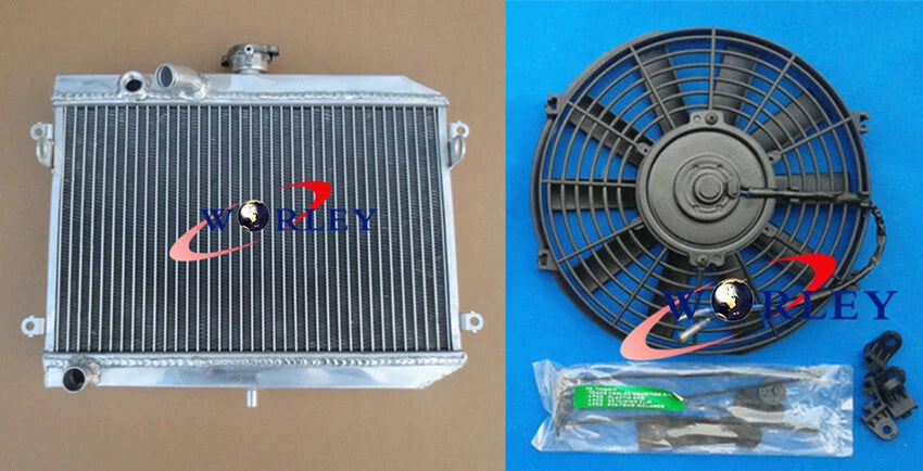 Aluminum Radiator + Fan for Suzuki Vinson 500 LTA500F LTF500F (2002-2007)