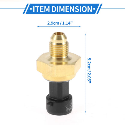 Engine Oil Pressure Sensor for Ford Powerstroke (Compatible, Metal, Black)