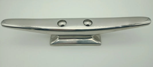 Boat Cleat Narrow Base 316 Polished Stainless Steel Heavy Duty 200mm