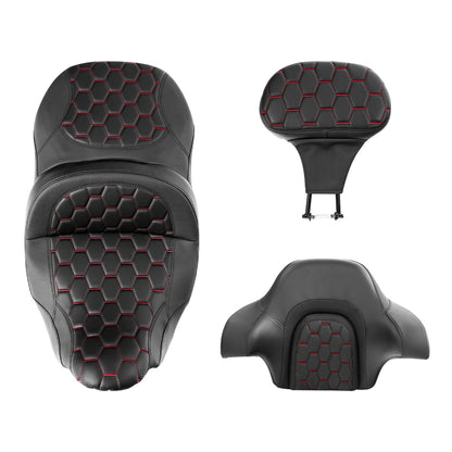 Driver Passenger Seat Backrest for Harley Electra Road Glide (2014-2023)