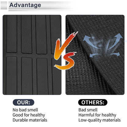 Cargo Liner Rear Trunk Mat for Honda Pilot 2016-2022 Long Grid Pattern TPE