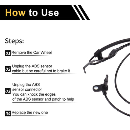 ABS Wheel Speed Sensor for Toyota Highlander (2012-2018) 1Pc Right Front