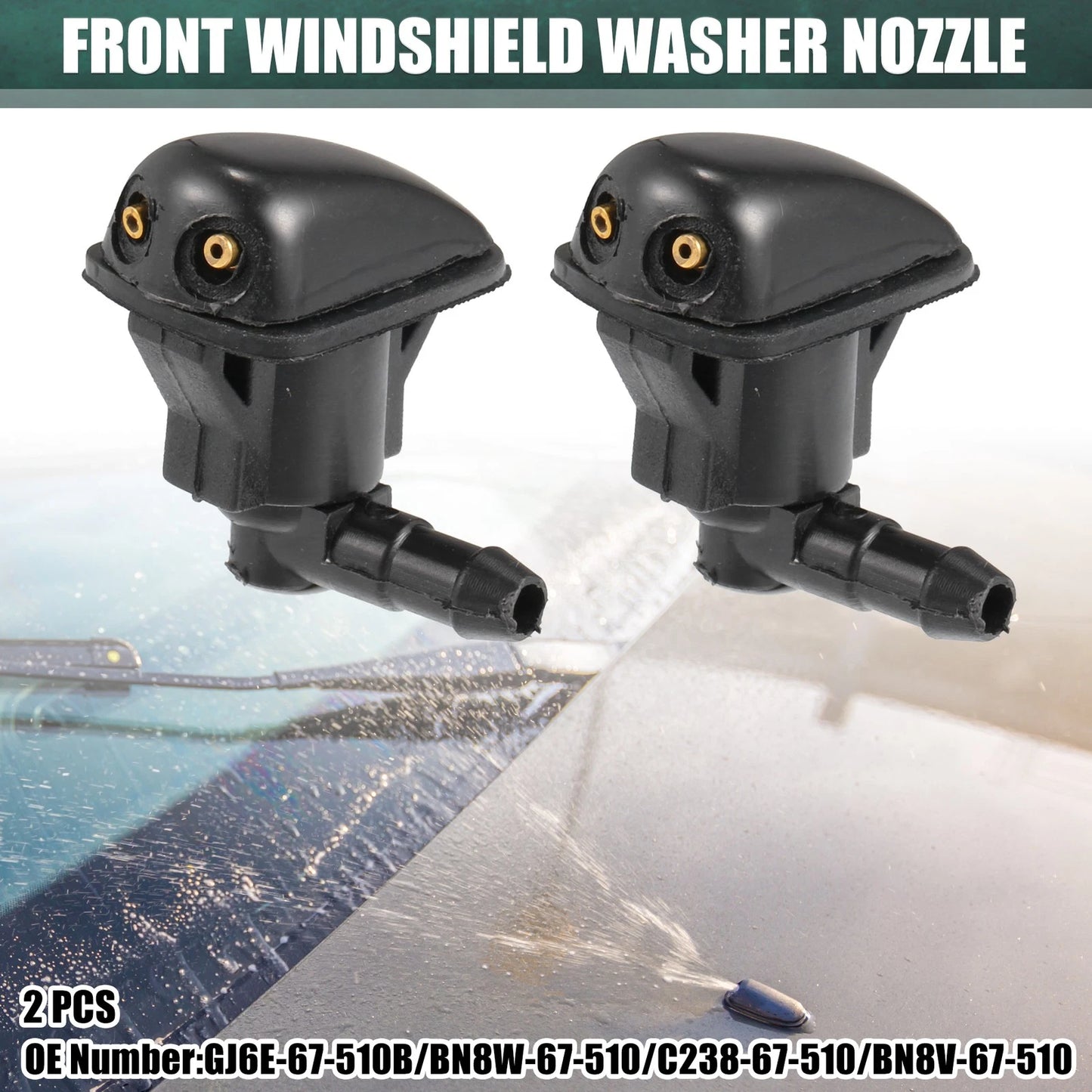 Windshield Washer Nozzles for Toyota Yaris (2006-2011)