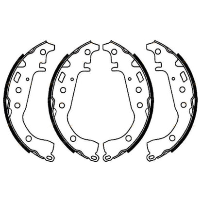 Rear Brake Shoes Lining Set for Toyota Yaris (2005–2010)