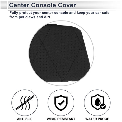 Car Center Console Cover for BMW X5 2019-2024 with Storage Bag Black
