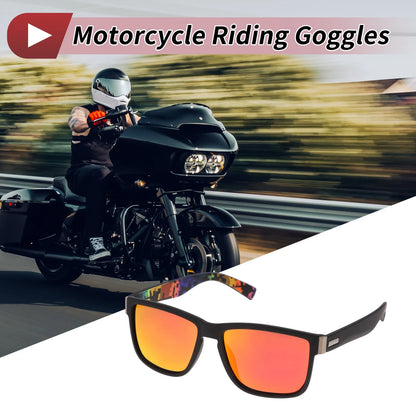 Goggles 1 Pc Riding Goggles Red Lens Black Frame Cycling Sunglasses for Motorcycle