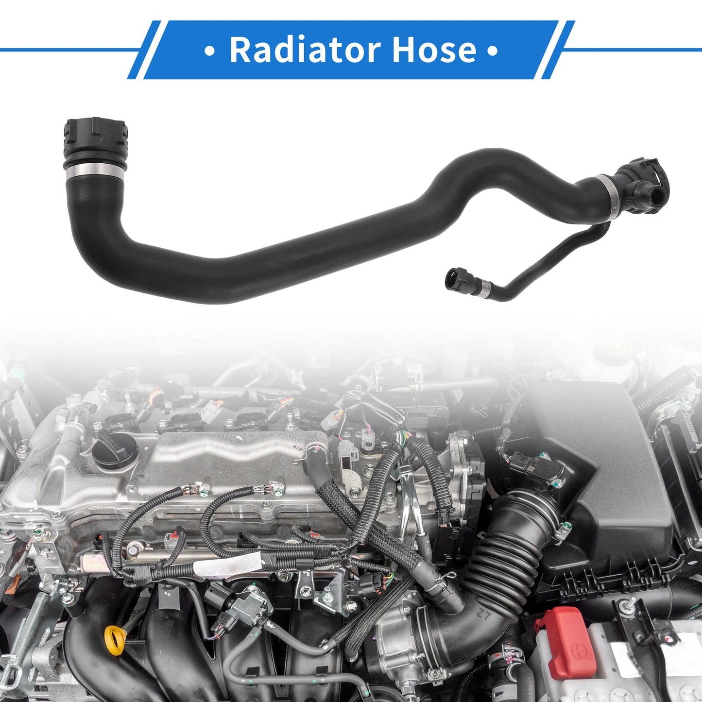 Radiator Hose for BMW 5 F10 518d Saloon Diesel 2013-2016 (2 x)
