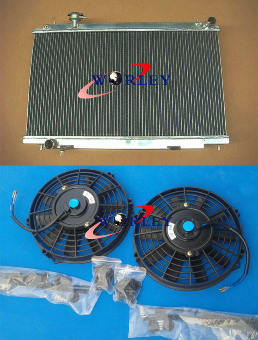 Aluminum Radiator & Fans for Nissan Fairlady 350Z Z33 (2003-2006)