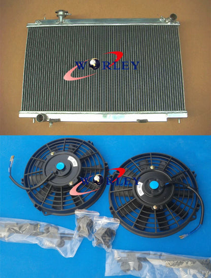 Aluminum Radiator & Fans for Nissan Fairlady 350Z Z33 (2003-2006)
