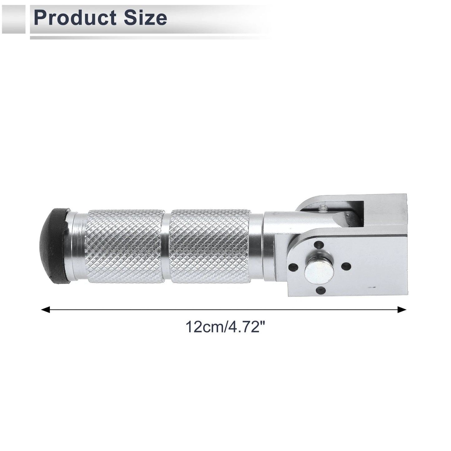 2 x Rear Footpeg Titanium Tone 90 Degree for Motorcycle