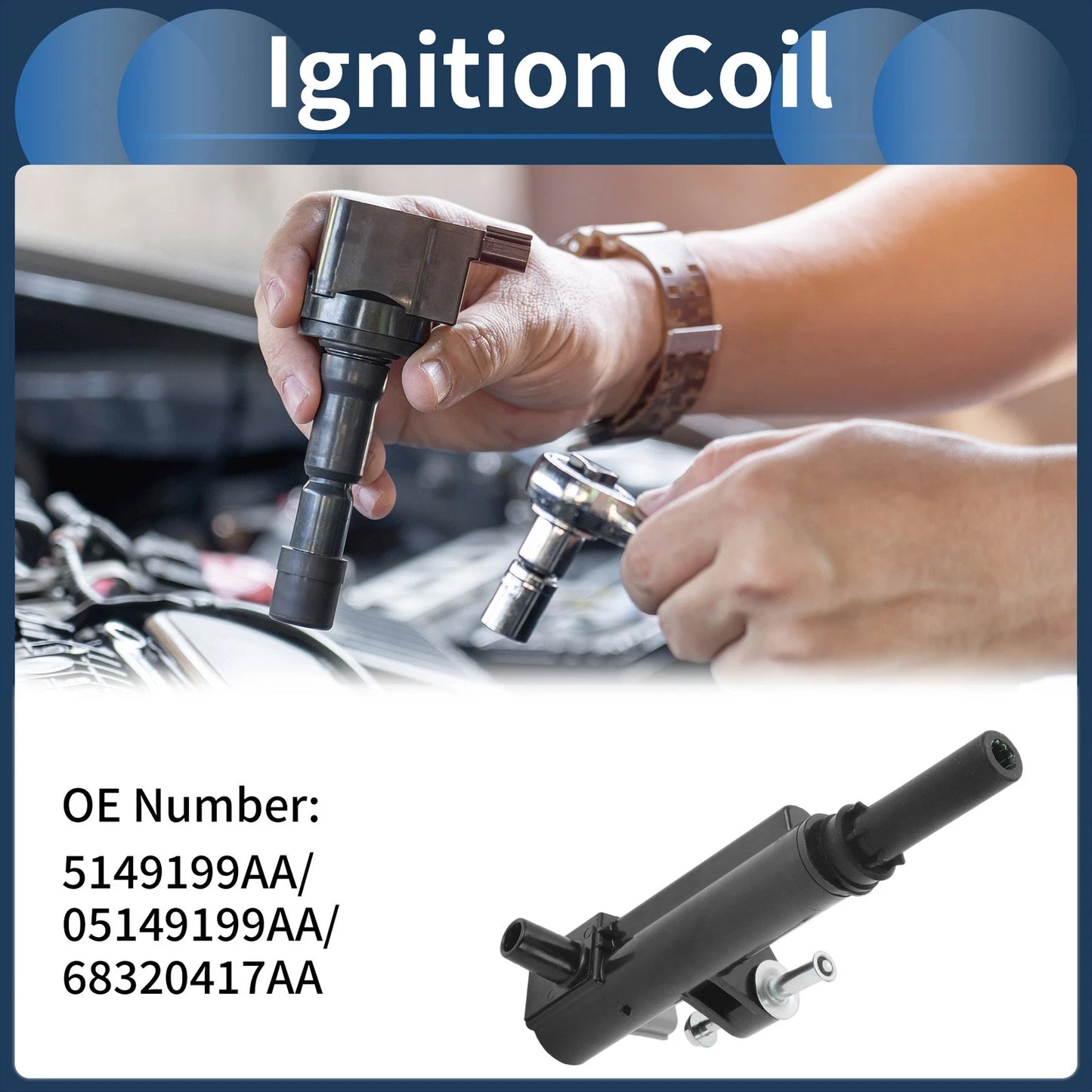 Ignition Coil Pack for Dodge Dakota V6 3.7L (2009-2010)