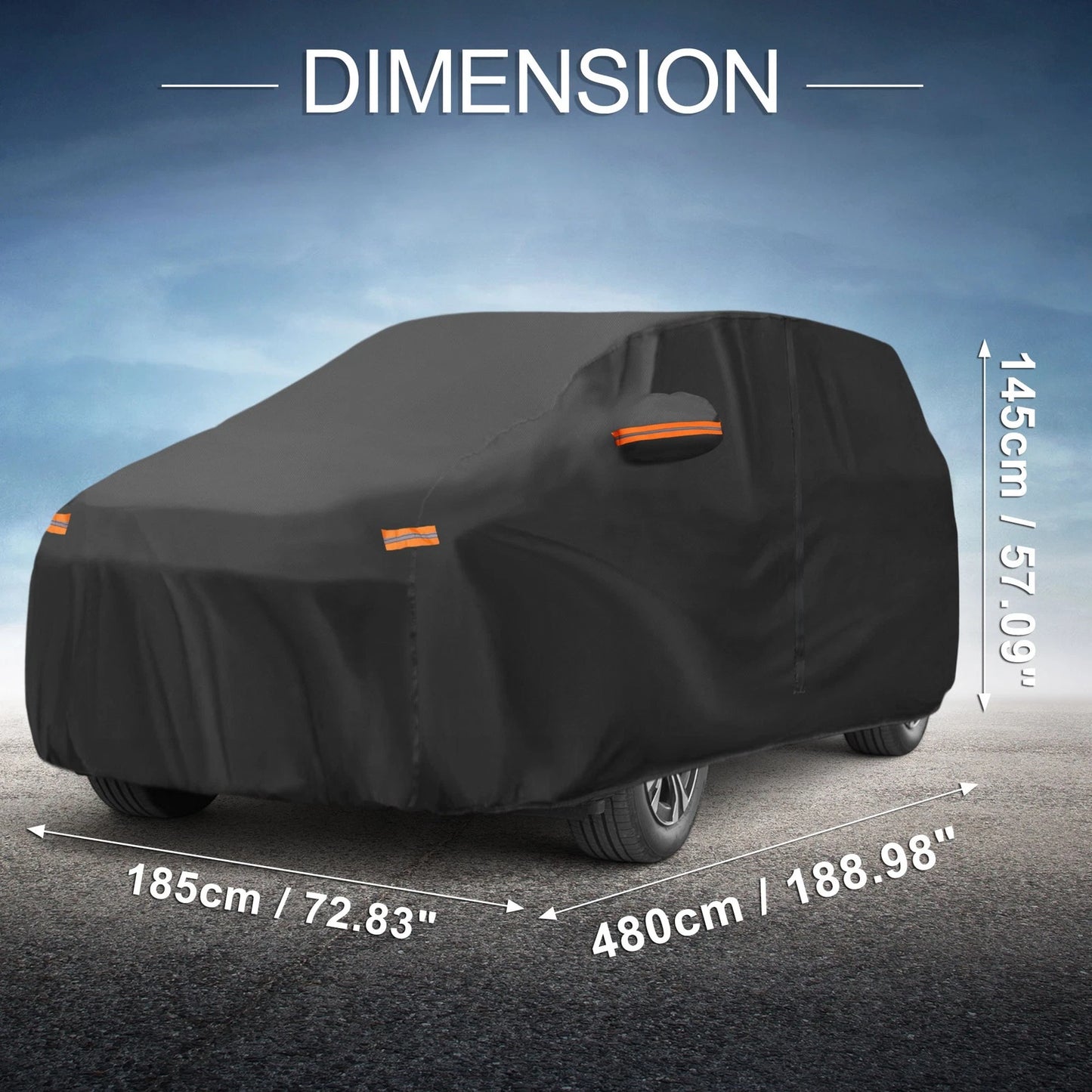 Waterproof 210D-PU Car Cover for Toyota BZ4X (2022-2023)