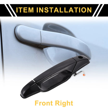 Door Handle Front Right Exterior with Hole for Cadillac Escalade (2007 - 2013)