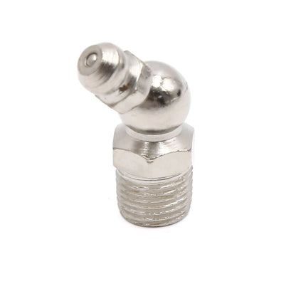 10pcs 1/8" Nickel Plated 45 Degree Grease Nipple Fitting for Motorcycle Car