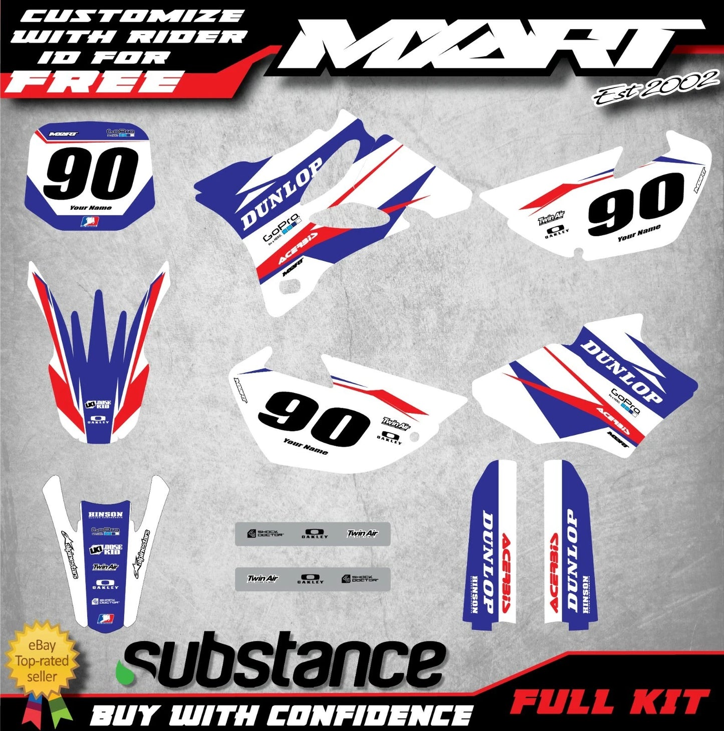 Custom Graphic Kit for Yamaha YZ 85 (2002-2014) - FORCE Style Decals