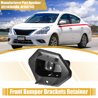 Front Right Passenger Side Bumper Bracket for Nissan Versa (2013-2019)