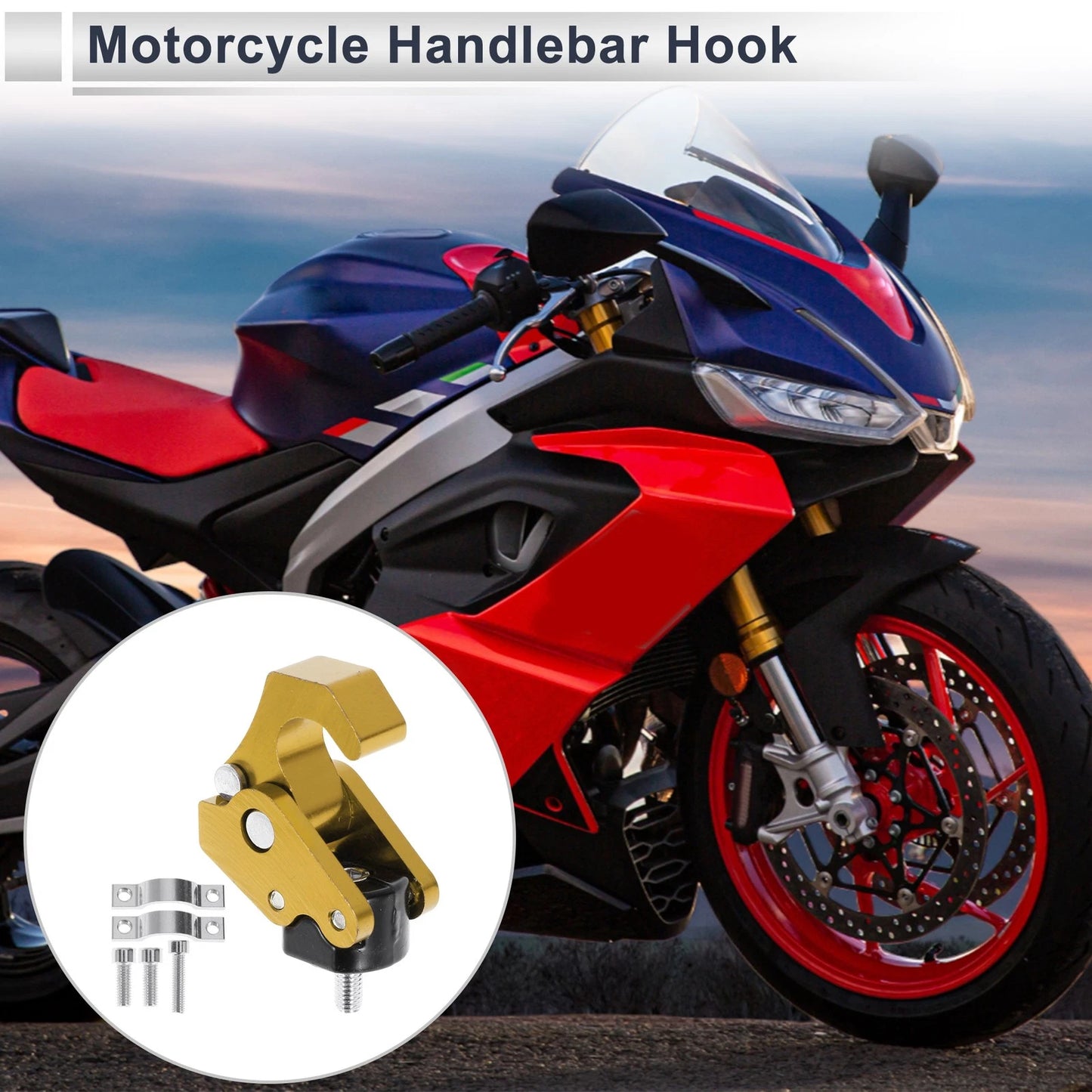 Hanging Hook / 63mm / Square Aluminum Alloy Motorcycle Hook for Motorcycle