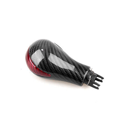1x Gear Shift Knob Kit for INFINITI QX80 (2013-2017) Carbon Fiber Black Red