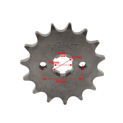 17mm 11T Front Sprocket for 110CC 125CC ATV Pit Dirt Quad Bike