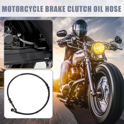 Set 75cm Oil Hose for Motorcycle Brake Clutch Throttle Pipe Black